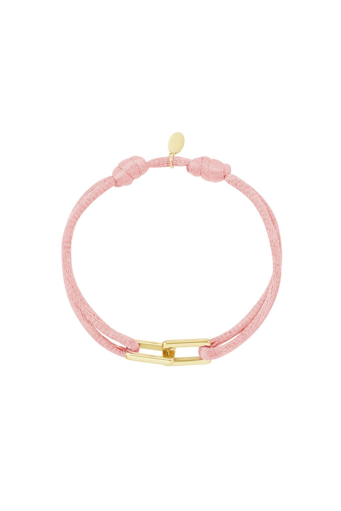 Satin bracelet linked chains