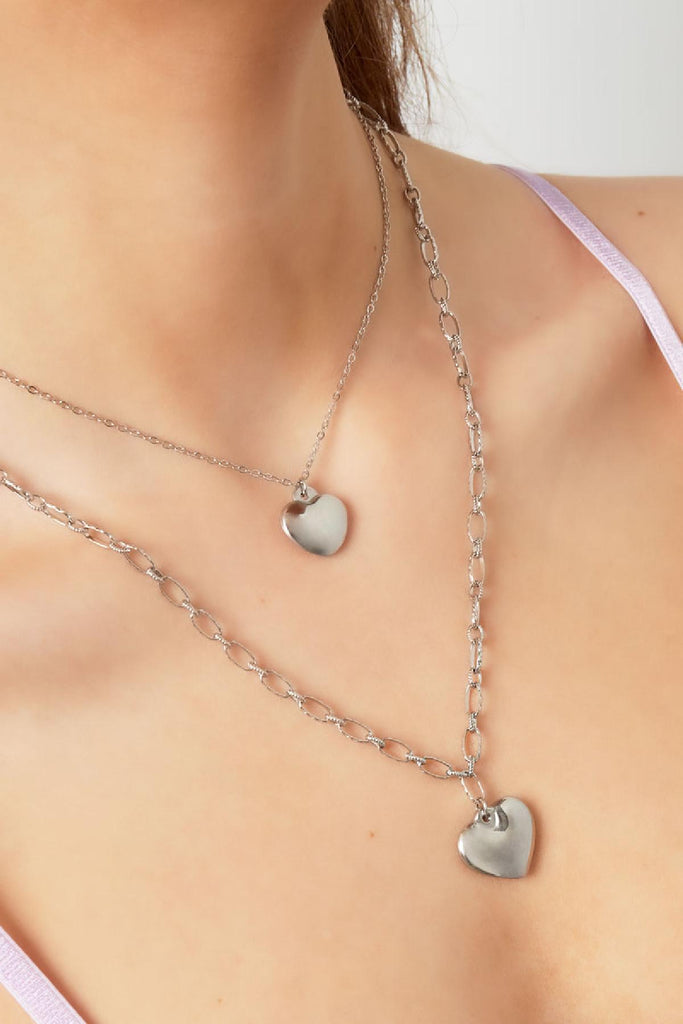 Necklace big basic heart