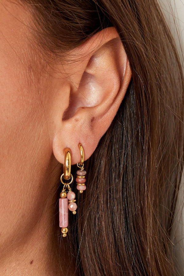 Earrings bar & beads