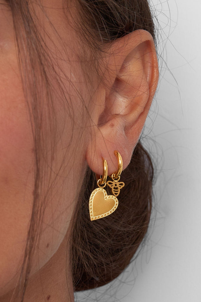 Earrings big heart
