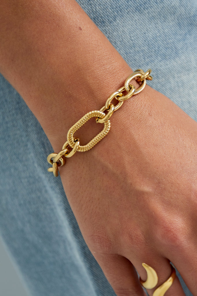 Chunk chain bracelet