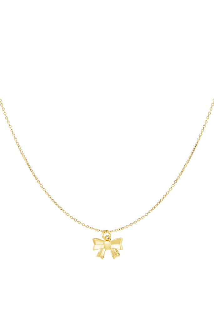 Necklace bow simple