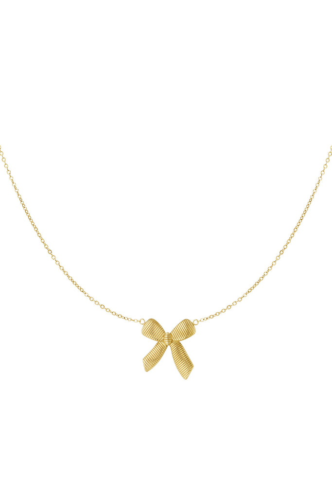 Necklace bow print