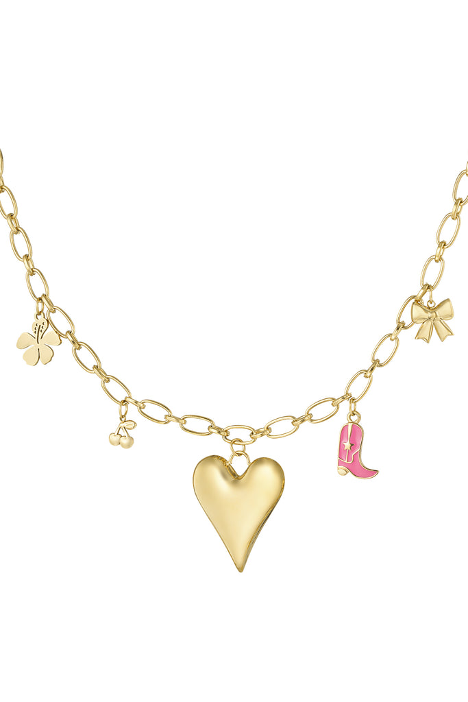 Necklace charms heart