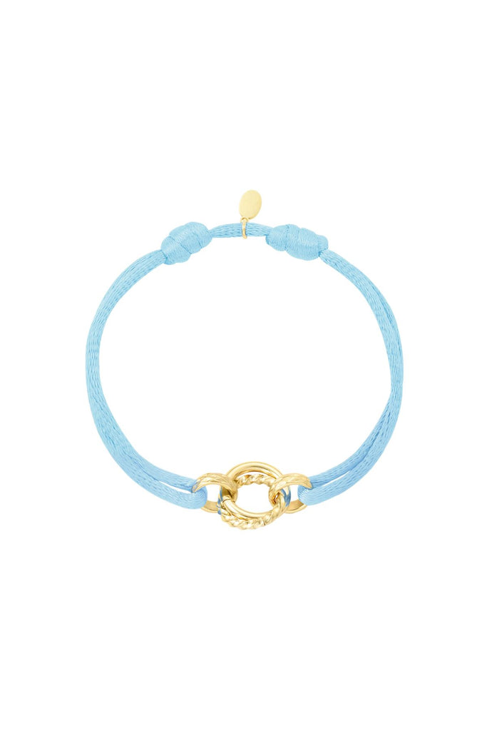 Satin bracelet linked circles