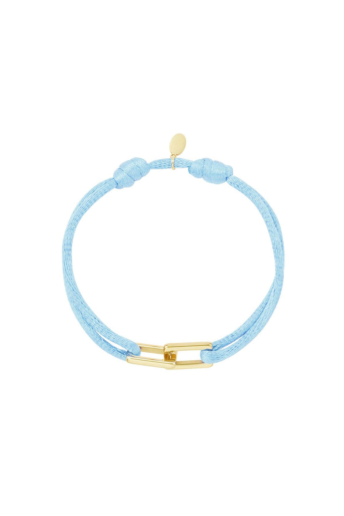 Satin bracelet linked chains