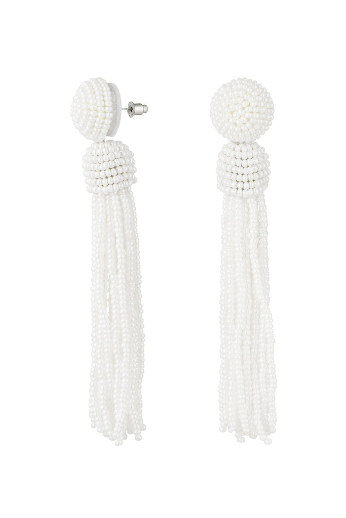 Beaded earrings long