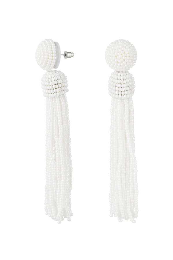 Beaded earrings long