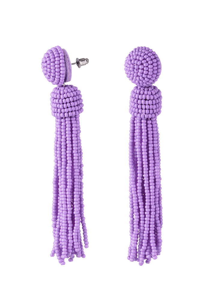 Beaded earrings long