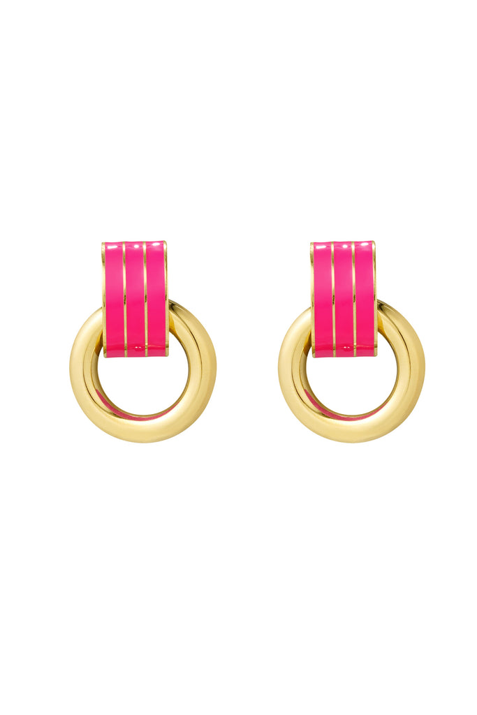 Earrings circle colour