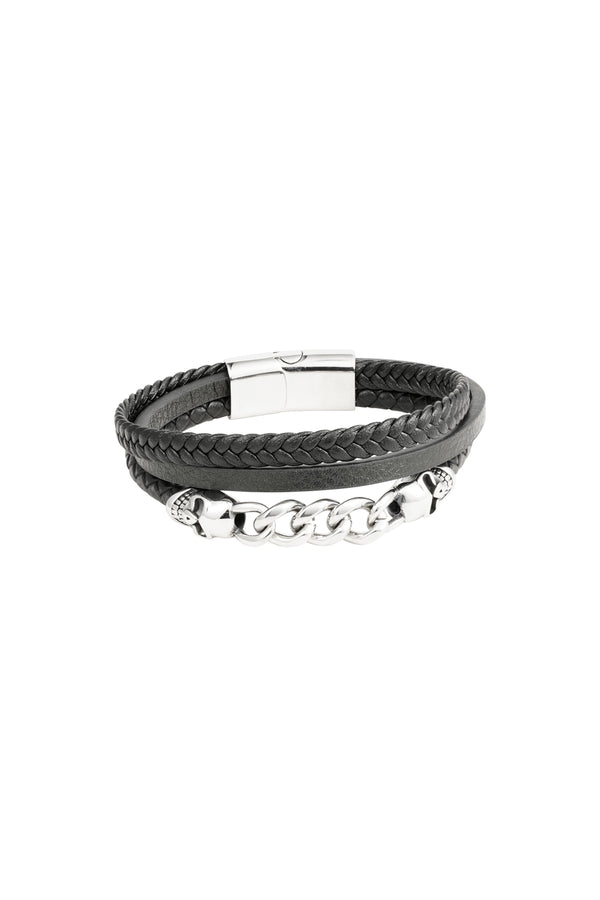Bracelet braided with links | MEN