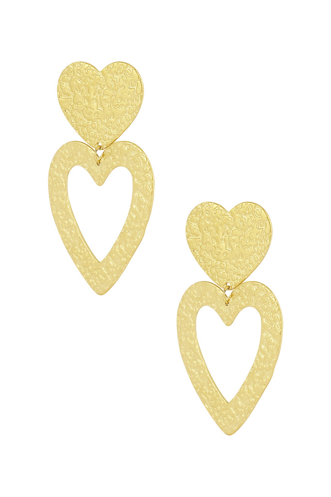 Double heart earrings pattern