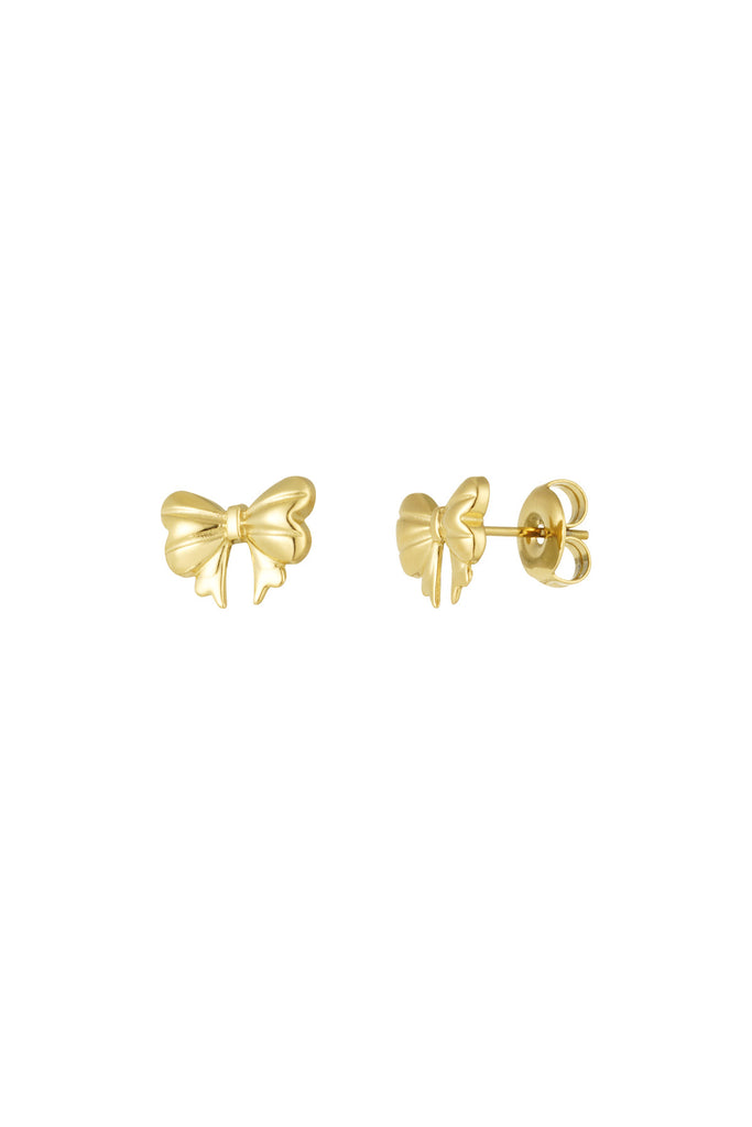 Stud earrings bow small