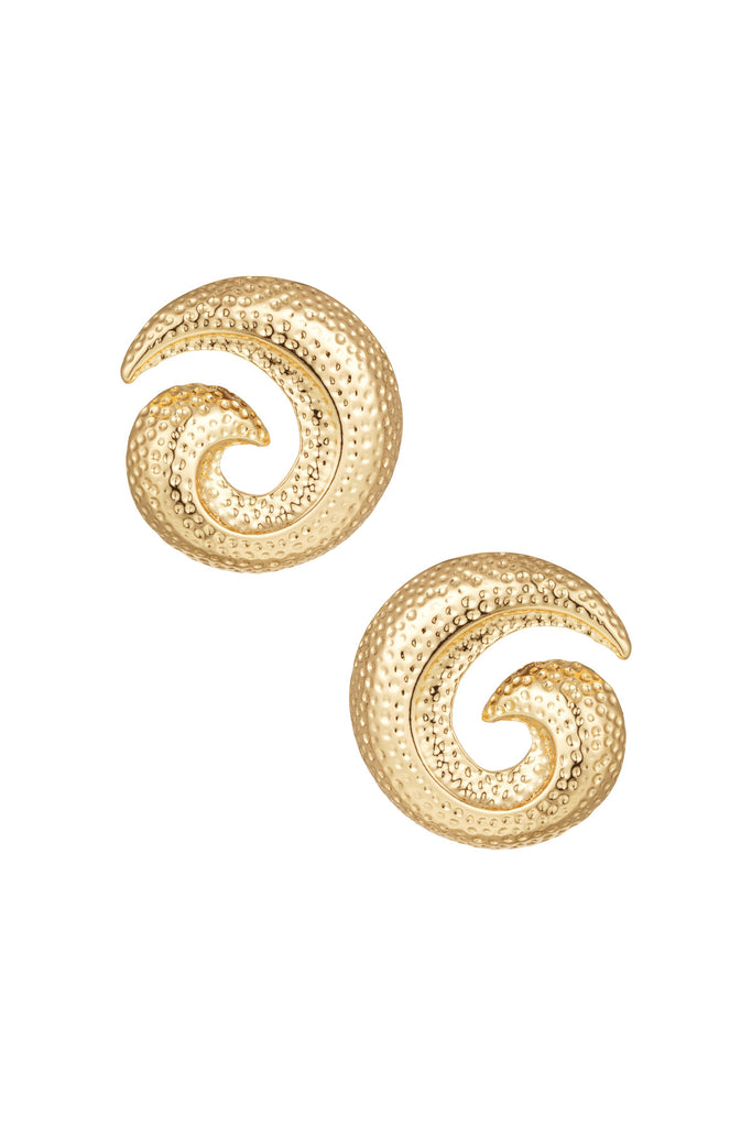 Stud earrings swirl