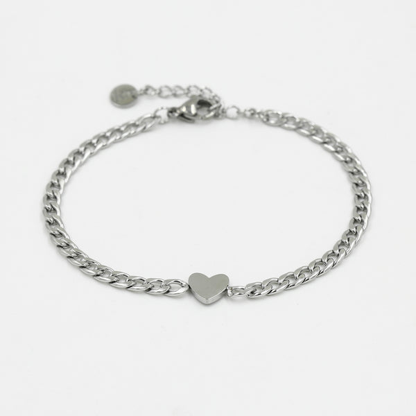 Chain bracelet heart