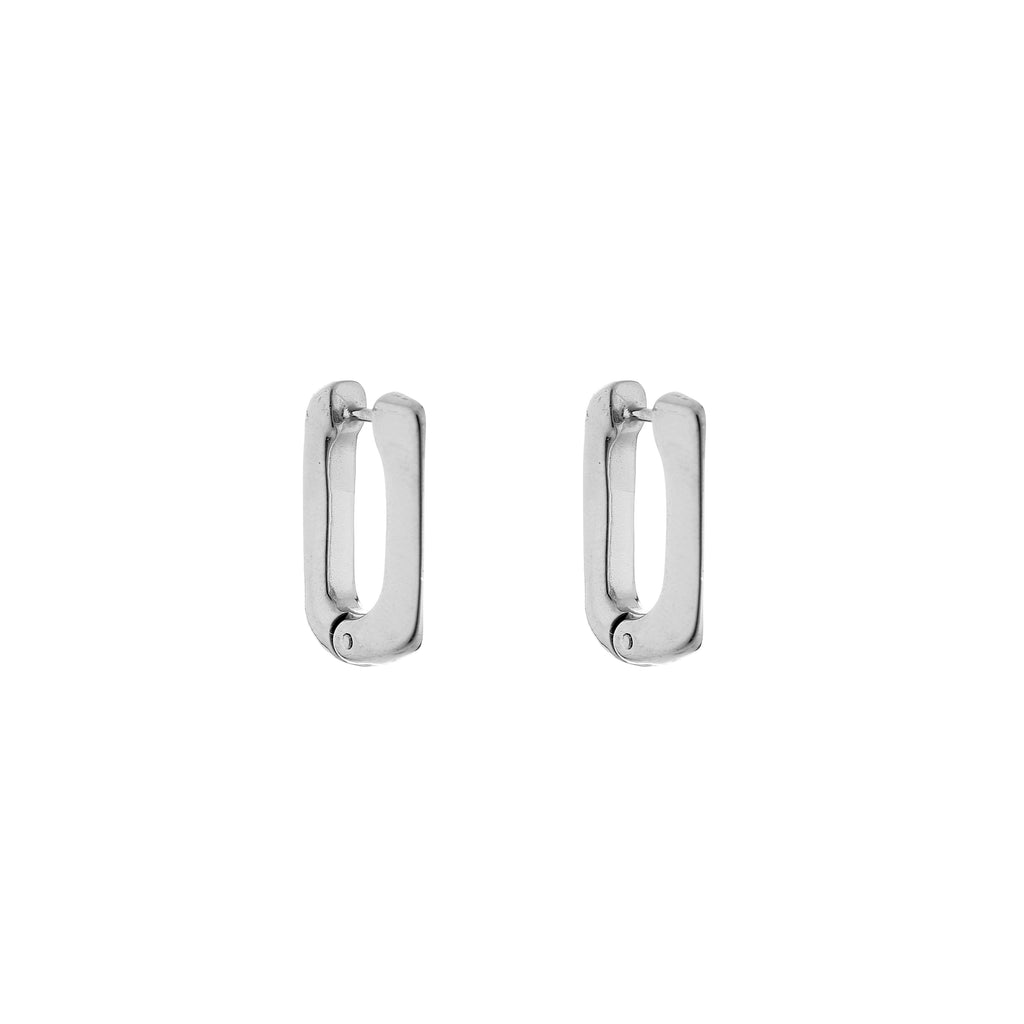 Rectangle earrings thick