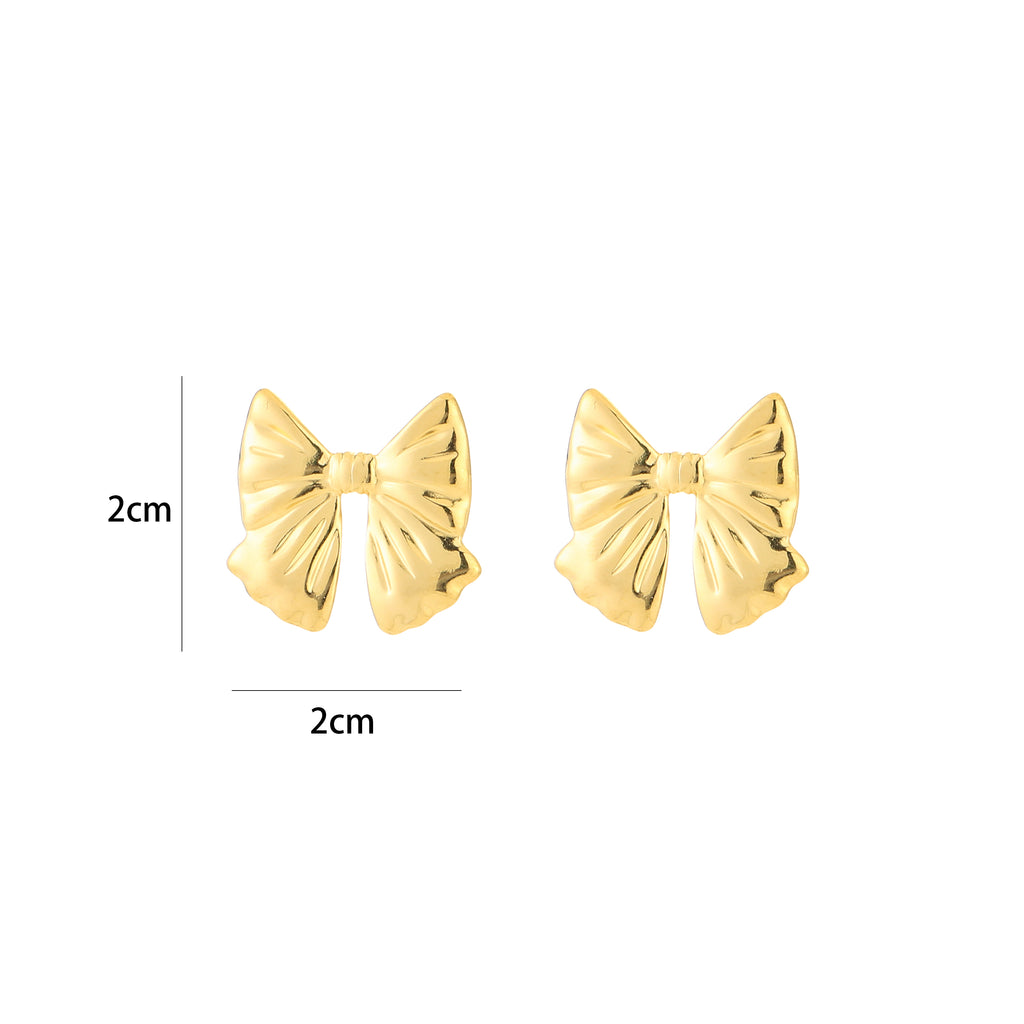 Stud earrings bow