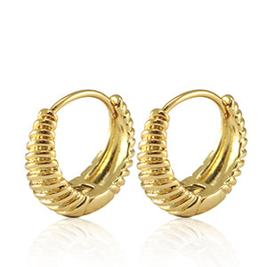 Hoop earrings pattern/twisted