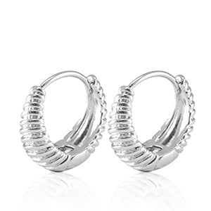 Hoop earrings pattern/twisted