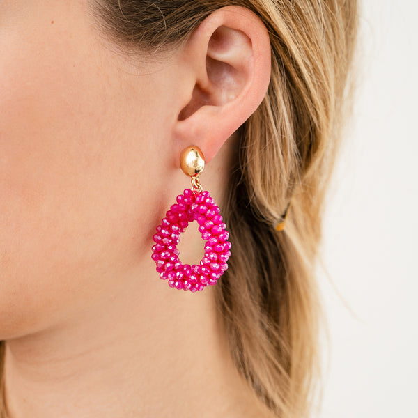 Drop earrings beads