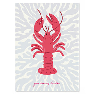 Sieradenkaart You are my lobster
