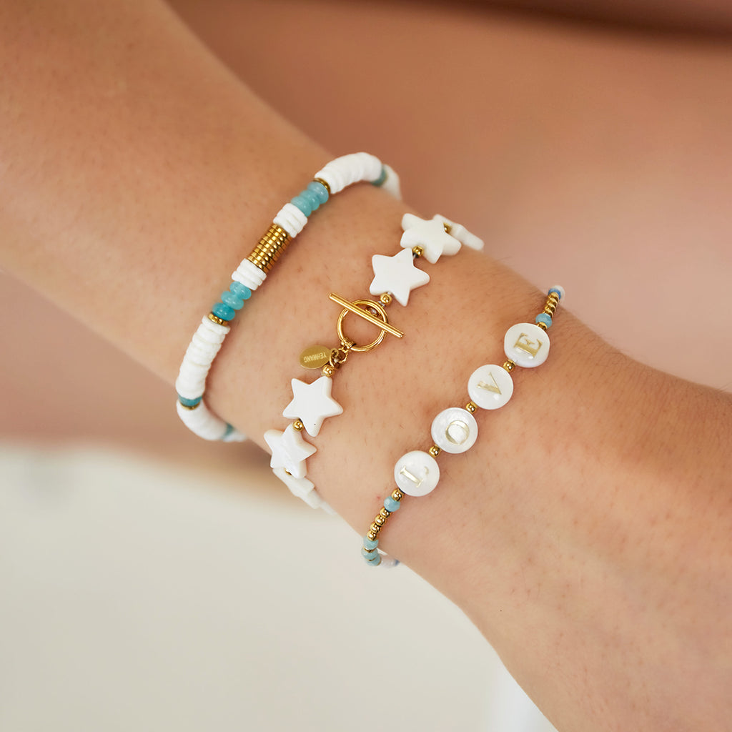 Beads bracelet mint