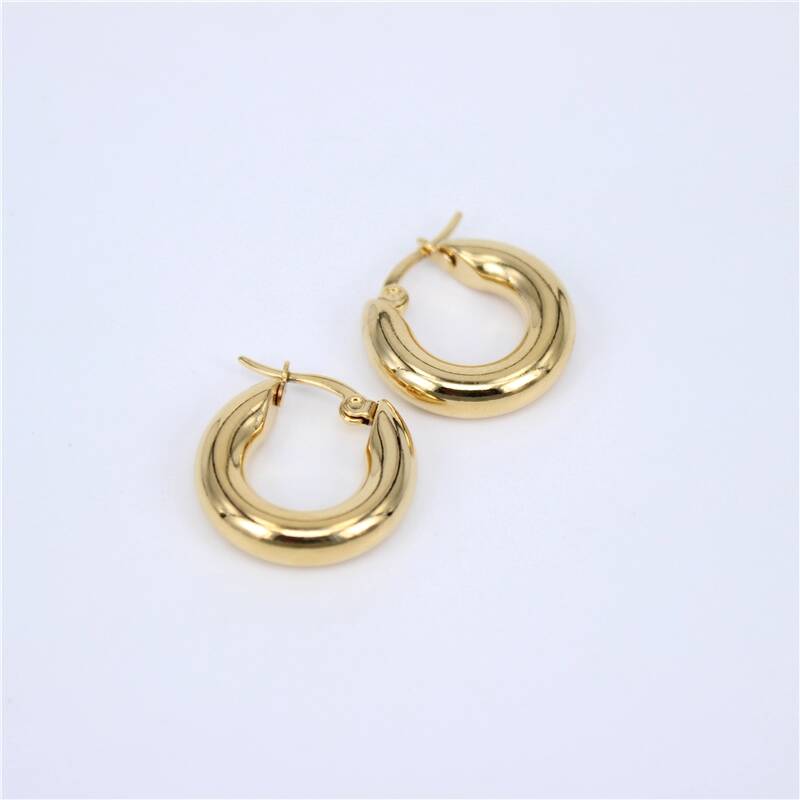 Hoop earrings plain 20 mm