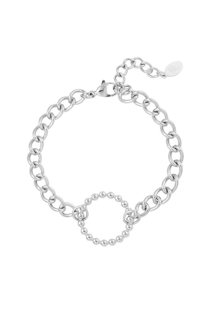 Chain bracelet dotted circle