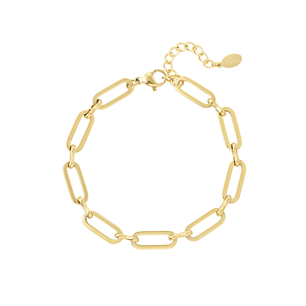 Chunk chain bracelet simple