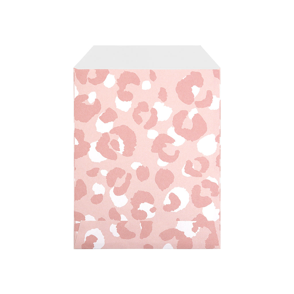 Gift bag pink leopard print