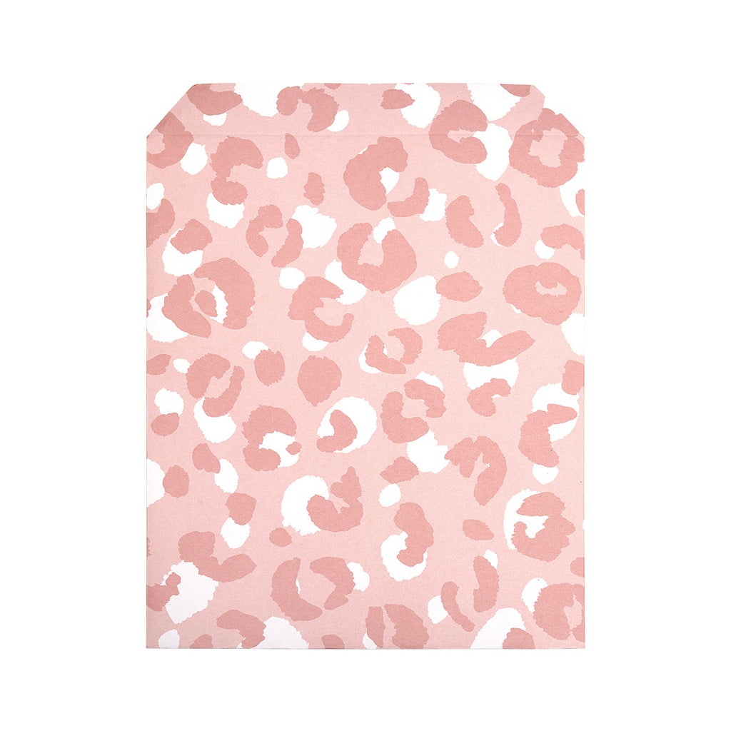 Gift bag pink leopard print