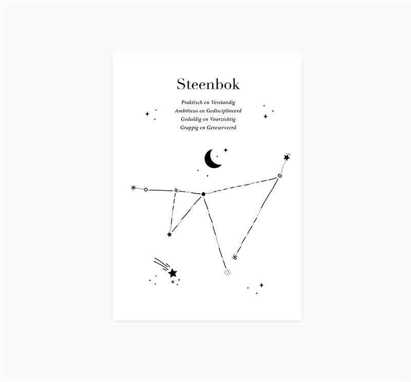 Kaart sterrenbeeld Steenbok