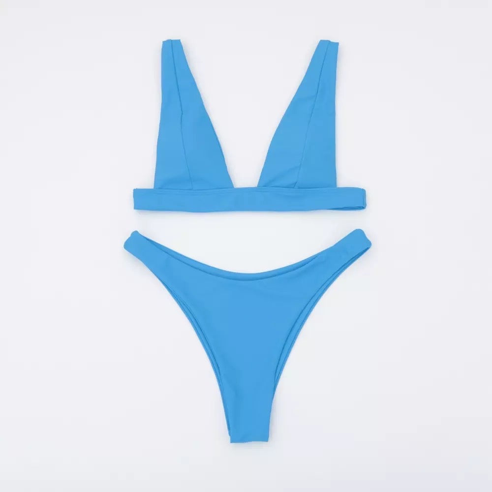 Bikini plain blue