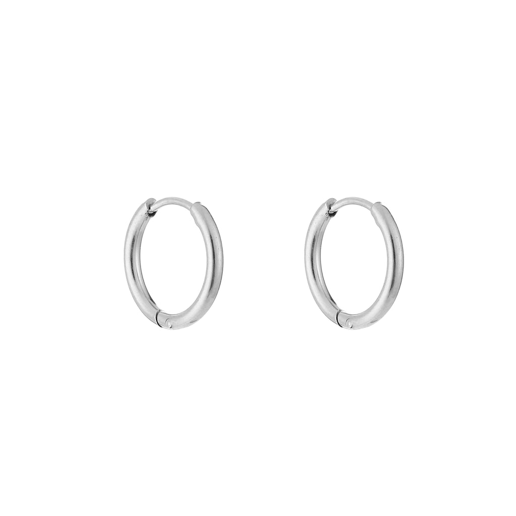 Basis hoop earrings 12mm