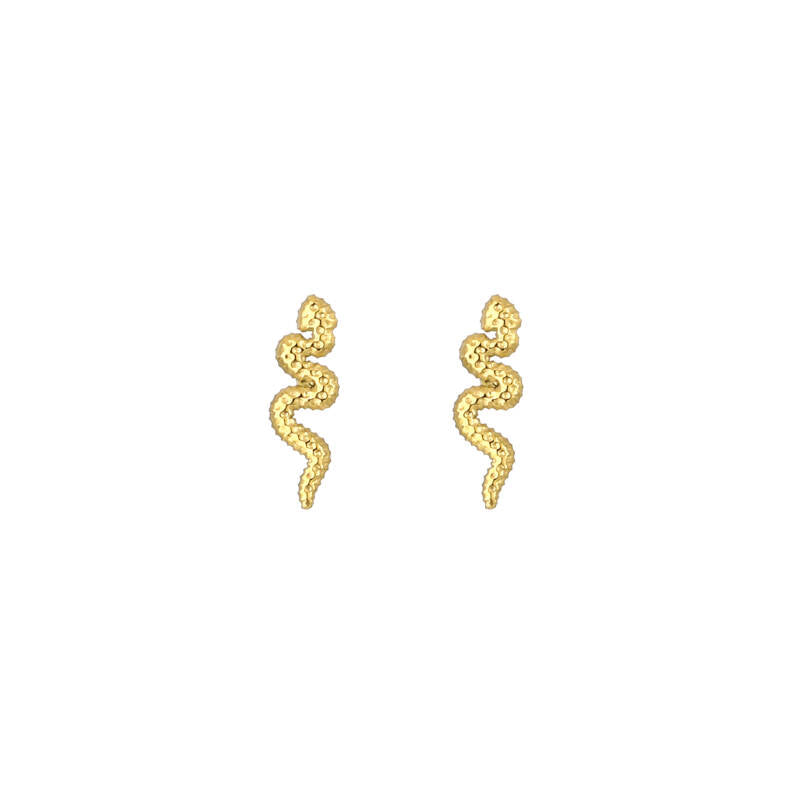 Stud earrings snake