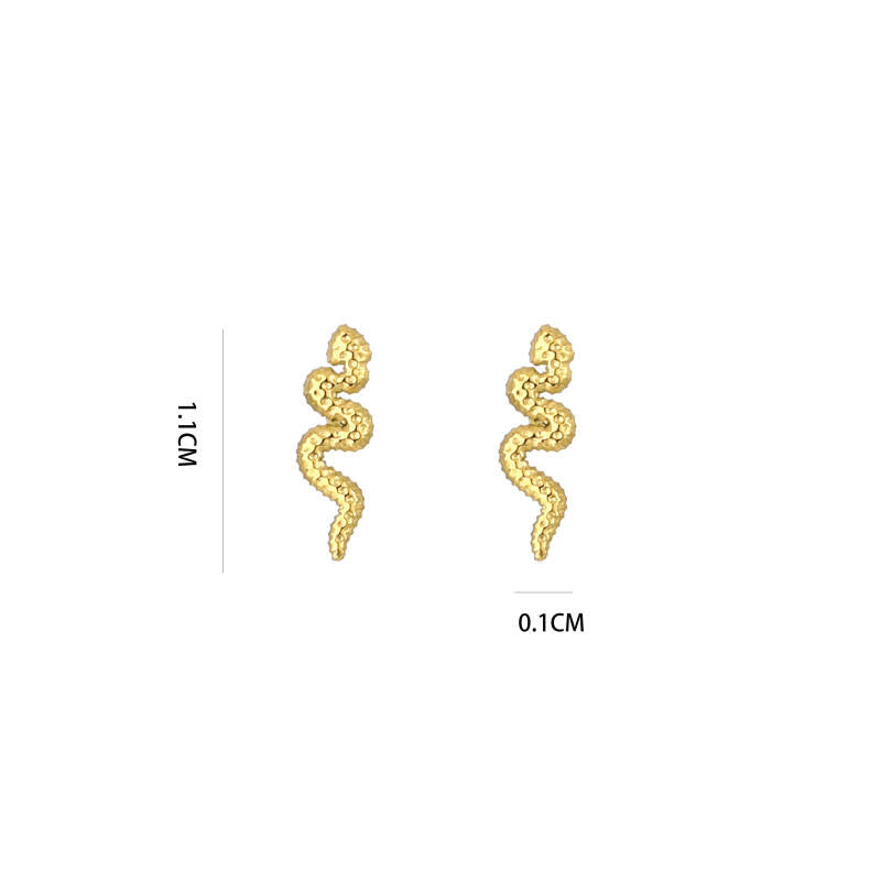 Stud earrings snake