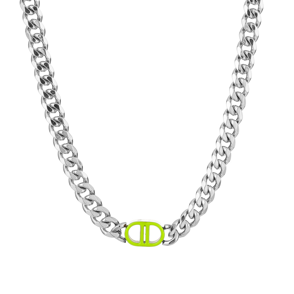 Necklace DD colour green
