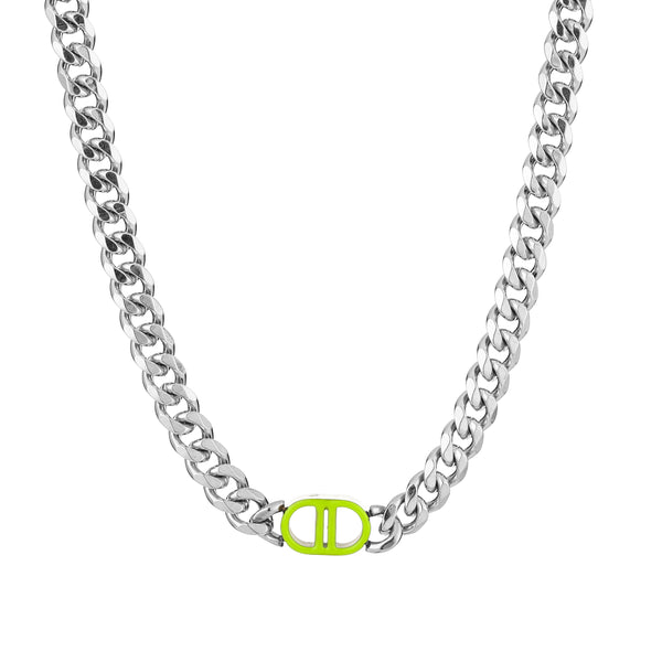 Necklace DD colour green