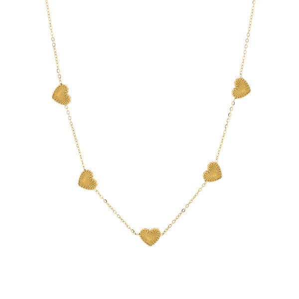 Necklace hearts pattern
