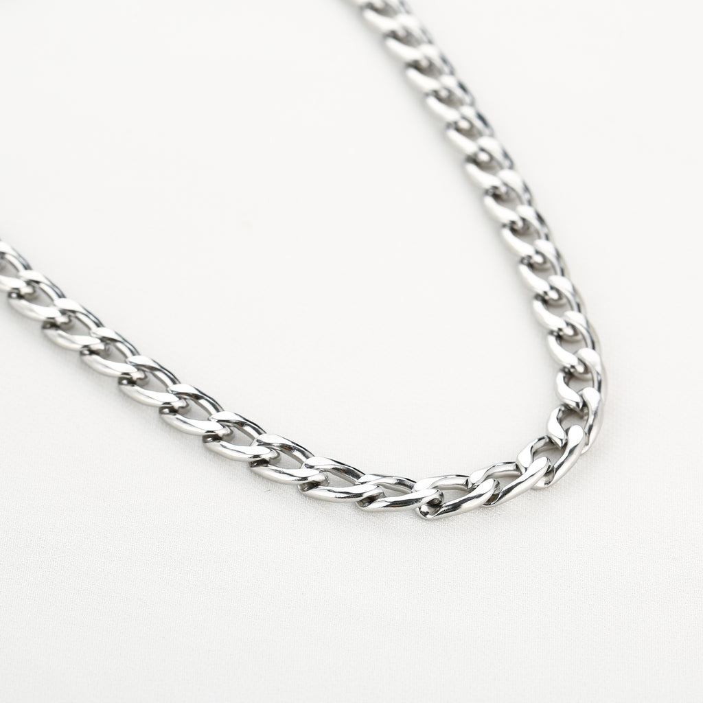 Flat chain necklace