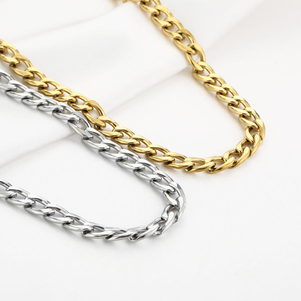 Flat chain necklace