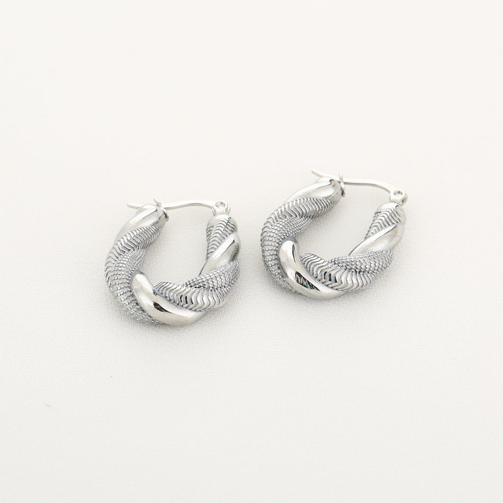 Oval hoops textured