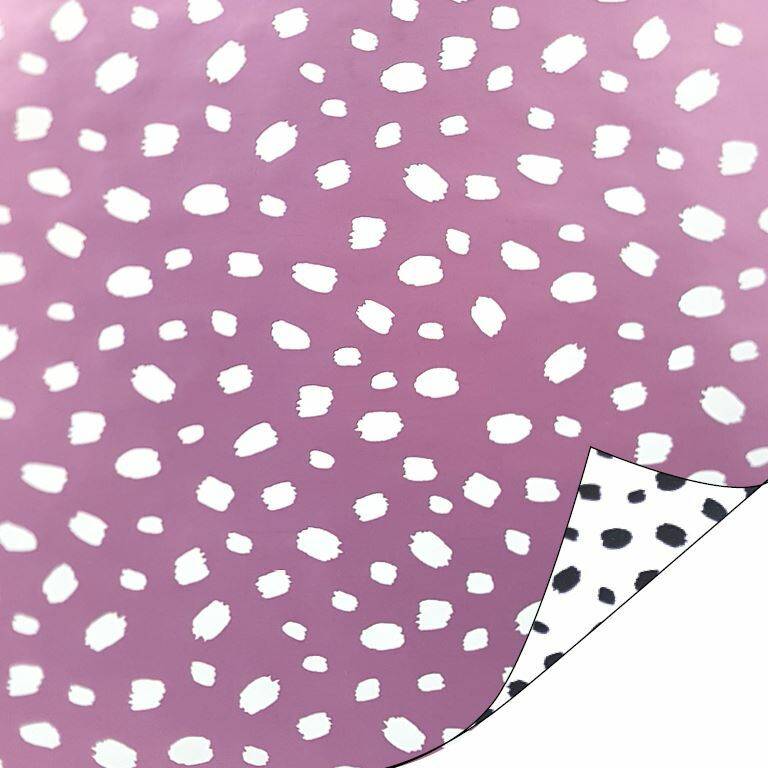 Gift wrapping paper Cheetah lilac/white/black