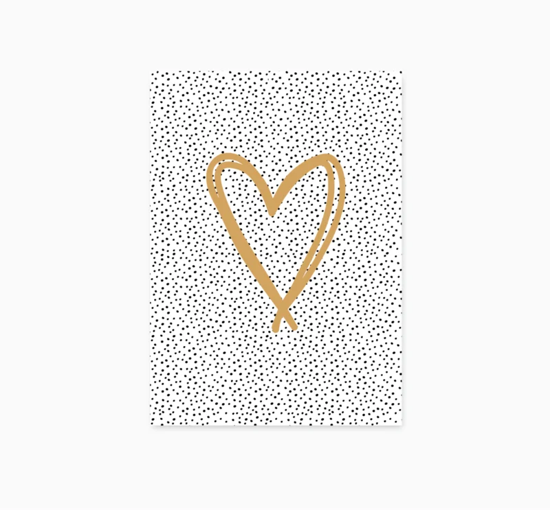 Greeting card | Golden Heart