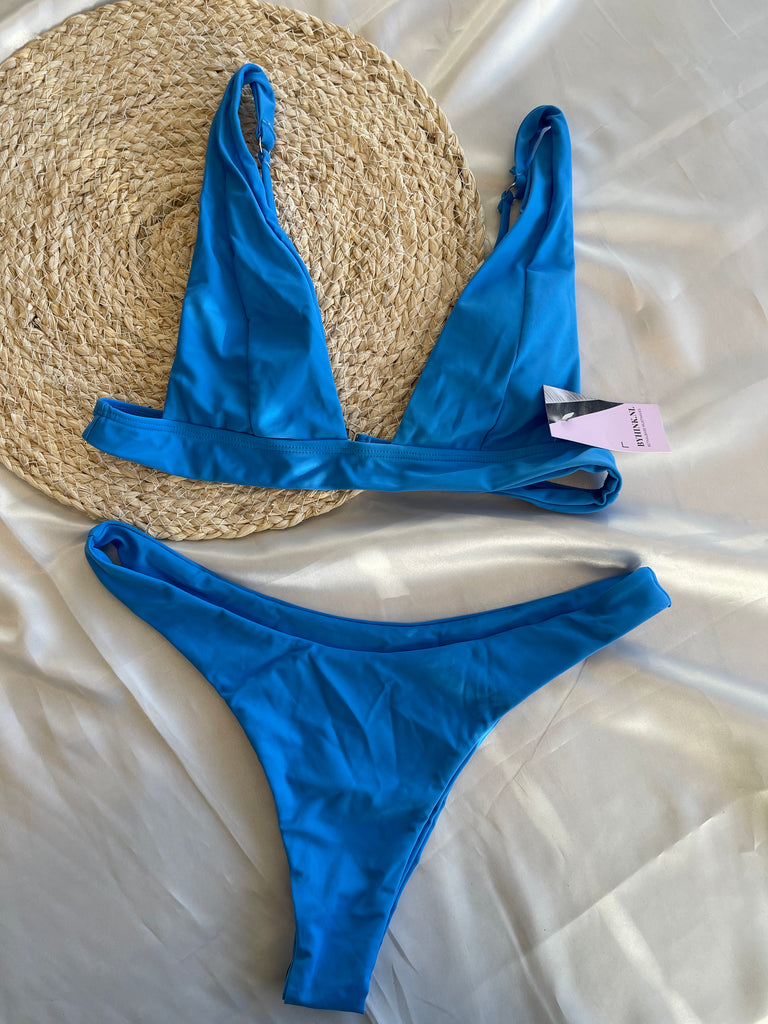 Bikini plain blue