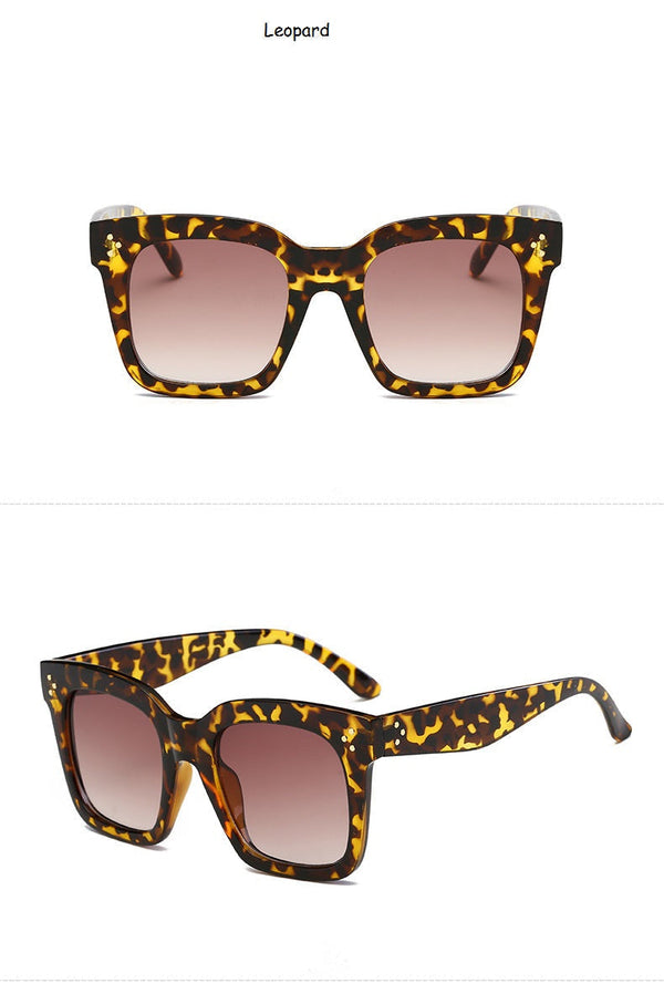 Glam leopard print sunglasses