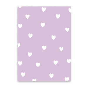 Jewelry card Hearts lilac