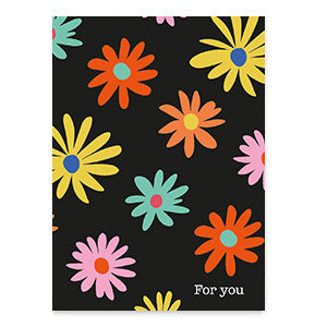 Jewelry card Colorful Flowers