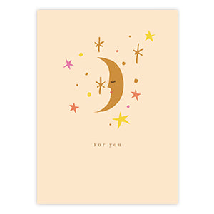 Jewelry card For You Moon