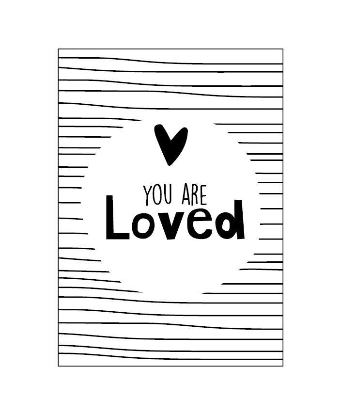 Greeting card | You are loved!